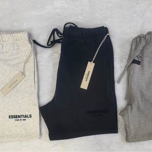 Essentials Black and Gray Sweatpants Trio